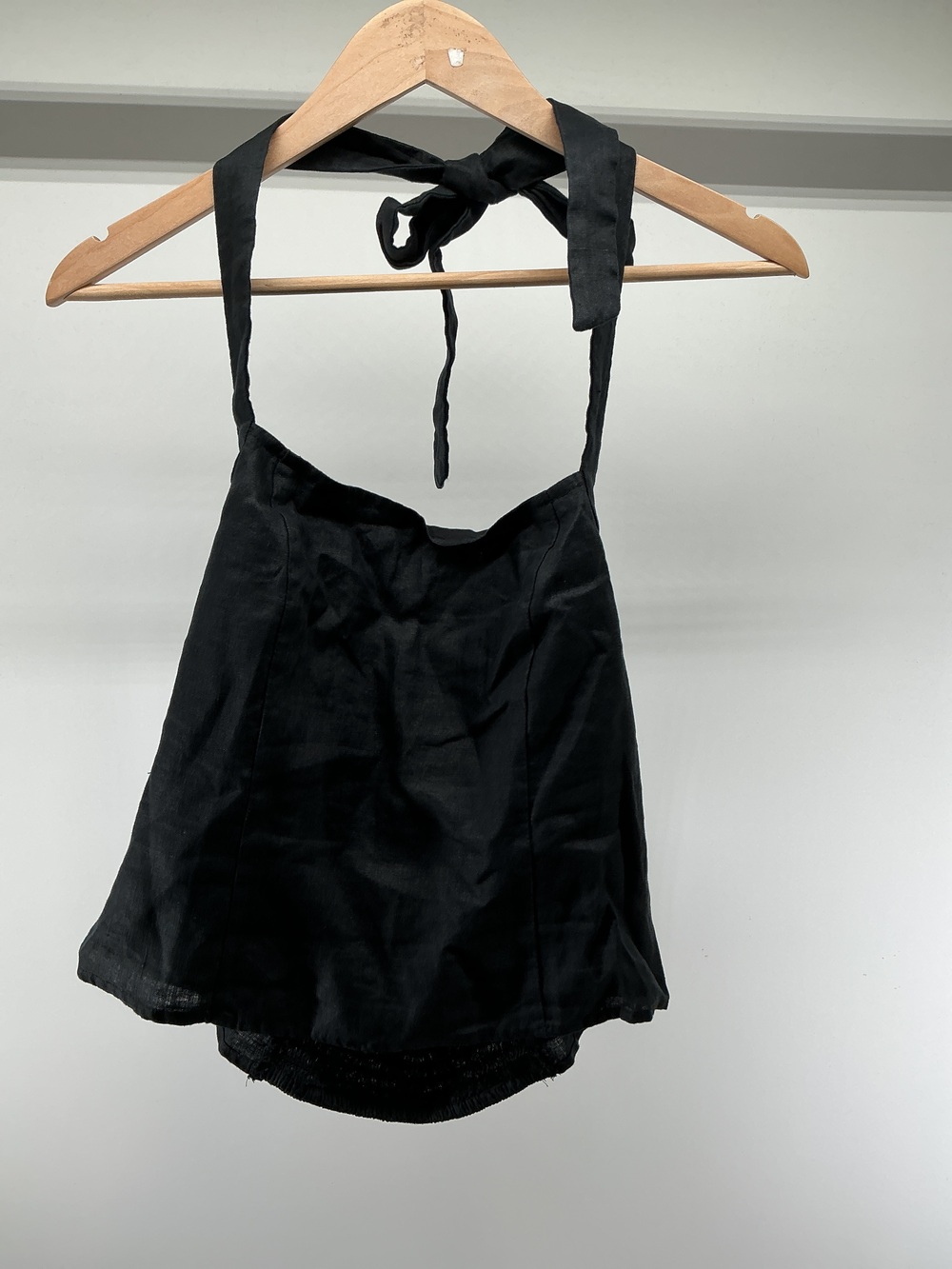 100% European Linen Halter Top
